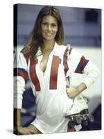 Actress Raquel Welch in Uniform During Filming of Motion Picture "The Kansas City Bomber"-Bill Eppridge-Stretched Canvas