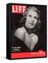 Actress Rita Hayworth, November 10, 1947-John Florea-Framed Stretched Canvas