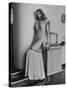 Actress Rita Hayworth Posing in Wardrobe Columbia Pictures Bought Her for the Movie "Gilda"-Bob Landry-Stretched Canvas
