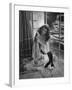 Actress Rita Hayworth Wearing Nude Souffle Negligee in movie "Gilda"-Bob Landry-Framed Premium Photographic Print