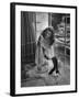 Actress Rita Hayworth Wearing Nude Souffle Negligee in movie "Gilda"-Bob Landry-Framed Premium Photographic Print