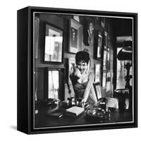 Actress Rita Moreno Imitating the "Sexy Wild" Type-Loomis Dean-Framed Stretched Canvas