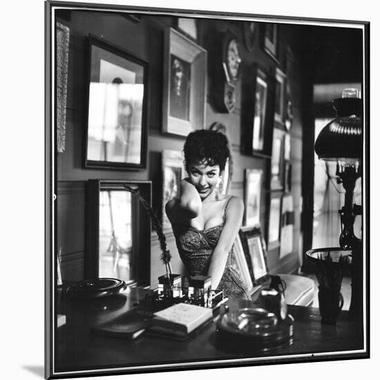 Actress Rita Moreno Imitating the "Sexy Wild" Type-Loomis Dean-Mounted Photographic Print