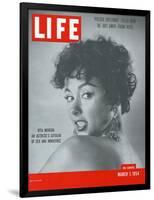 Actress Rita Moreno, March 1, 1954-Loomis Dean-Framed Photographic Print