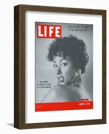 Actress Rita Moreno, March 1, 1954-Loomis Dean-Framed Photographic Print