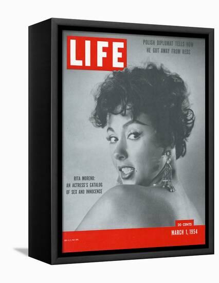 Actress Rita Moreno, March 1, 1954-Loomis Dean-Framed Stretched Canvas