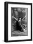 Actress Sarah Bernhardt Kneeling-Napoleon Barony-Framed Photographic Print