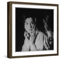 Actress Shirley MacLaine Striking a Pose Apropos of Her Role in the Movie "The Children's Hour"-Allan Grant-Framed Premium Photographic Print