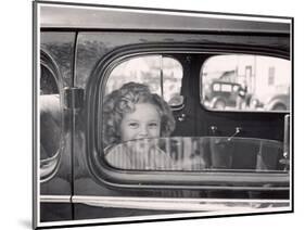 Actress Shirley Temple Arriving at 20th Century Fox Film Studio Lot to Celebrate Eighth Birthday-Alfred Eisenstaedt-Mounted Photographic Print