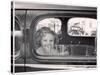 Actress Shirley Temple Arriving at 20th Century Fox Film Studio Lot to Celebrate Eighth Birthday-Alfred Eisenstaedt-Stretched Canvas