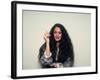 Actress Sonia Braga, Holding Cigarette-David Mcgough-Framed Premium Photographic Print