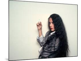 Actress Sonia Braga, Holding Cigarette-David Mcgough-Mounted Premium Photographic Print