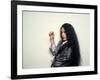 Actress Sonia Braga, Holding Cigarette-David Mcgough-Framed Premium Photographic Print