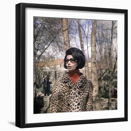Actress Sophia Loren, 1966-null-Framed Photo
