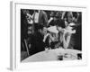 Actress Sophia Loren Attending Party at Table with Petere Lorre-Ralph Crane-Framed Premium Photographic Print