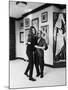 Actress Sophia Loren Dancing with Photographer Alfred Eisenstaedt in Her Villa-Alfred Eisenstaedt-Mounted Premium Photographic Print