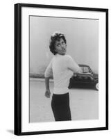 Actress Sophia Loren Displaying a Wide Range of Emotions-Loomis Dean-Framed Premium Photographic Print