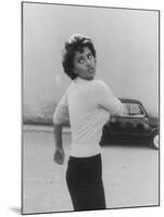 Actress Sophia Loren Displaying a Wide Range of Emotions-Loomis Dean-Mounted Premium Photographic Print