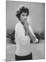 Actress Sophia Loren Displaying a Wide Range of Emotions-Loomis Dean-Mounted Premium Photographic Print