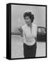 Actress Sophia Loren Displaying a Wide Range of Emotions-Loomis Dean-Framed Stretched Canvas