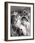 Actress Sophia Loren Holding the Chin of Her Sister, Maria Scicolone-Alfred Eisenstaedt-Framed Photographic Print
