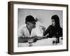 Actress Sophia Loren Humorously Berating Husband, Carlo Ponti, While Dining in Restaurant-Alfred Eisenstaedt-Framed Premium Photographic Print