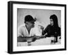 Actress Sophia Loren Humorously Berating Husband, Carlo Ponti, While Dining in Restaurant-Alfred Eisenstaedt-Framed Premium Photographic Print