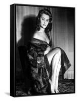 Actress Sophia Loren in 1957-null-Framed Stretched Canvas