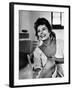 Actress Sophia Loren Laughing While Exchanging Jokes During Lunch Break on a Movie Set-Alfred Eisenstaedt-Framed Premium Photographic Print