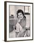 Actress Sophia Loren Laughing While Exchanging Jokes During Lunch Break on Madame Movie Set-Alfred Eisenstaedt-Framed Premium Photographic Print