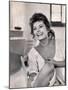 Actress Sophia Loren Laughing While Exchanging Jokes During Lunch Break on Madame Movie Set-Alfred Eisenstaedt-Mounted Premium Photographic Print