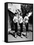 Actress Sophia Loren Posing with Her Mother and Her Sister-Loomis Dean-Framed Stretched Canvas