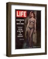 Actress Sophia Loren, September 16, 1966-Alfred Eisenstaedt-Framed Photographic Print