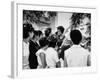 Actress Sophia Loren Speaking with Fans During Location Filming of "Madame Sans Gene"-Alfred Eisenstaedt-Framed Premium Photographic Print