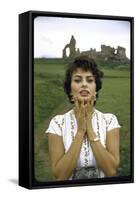 Actress Sophia Loren-Loomis Dean-Framed Stretched Canvas