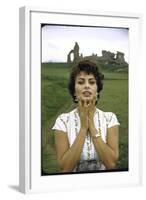 Actress Sophia Loren-Loomis Dean-Framed Photographic Print