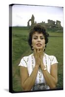 Actress Sophia Loren-Loomis Dean-Stretched Canvas