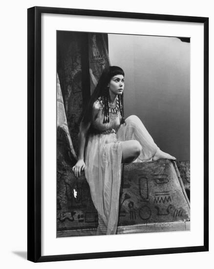 Actress Susan Strasberg During the Play "Caesar and Cleopatra"-null-Framed Premium Photographic Print