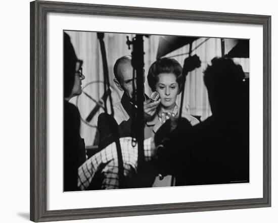 Actress Tippi Hedren Testing for Hitchcock's New Movie, "Marnie," at Universal Studios-John Dominis-Framed Premium Photographic Print