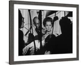 Actress Tippi Hedren Testing for Hitchcock's New Movie, "Marnie," at Universal Studios-John Dominis-Framed Premium Photographic Print