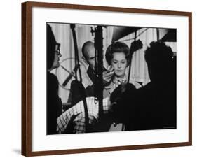 Actress Tippi Hedren Testing for Hitchcock's New Movie, "Marnie," at Universal Studios-John Dominis-Framed Premium Photographic Print