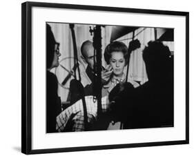 Actress Tippi Hedren Testing for Hitchcock's New Movie, "Marnie," at Universal Studios-John Dominis-Framed Premium Photographic Print