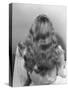 Actress Veronica Lake Posing with Her Glorious, Wavy Honey Blond Hair Cascading over Her Shoulders-Bob Landry-Stretched Canvas