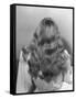 Actress Veronica Lake Posing with Her Glorious, Wavy Honey Blond Hair Cascading over Her Shoulders-Bob Landry-Framed Stretched Canvas