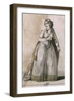 Actress Vestris in Role of Pauline in Performance of Poliuto-Pierre Corneille-Framed Giclee Print