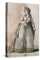 Actress Vestris in Role of Pauline in Performance of Poliuto-Pierre Corneille-Stretched Canvas