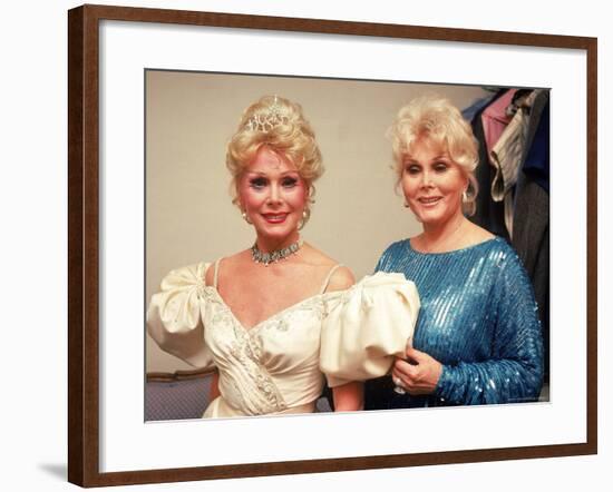 Actresses/Sisters Eva and Zsa Zsa Gabor-David Mcgough-Framed Premium Photographic Print