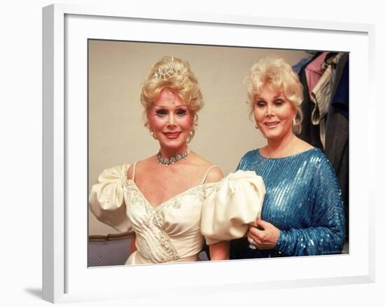 Actresses/Sisters Eva and Zsa Zsa Gabor-David Mcgough-Framed Premium Photographic Print