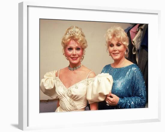 Actresses/Sisters Eva and Zsa Zsa Gabor-David Mcgough-Framed Premium Photographic Print