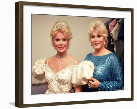 Actresses/Sisters Eva and Zsa Zsa Gabor-David Mcgough-Framed Premium Photographic Print